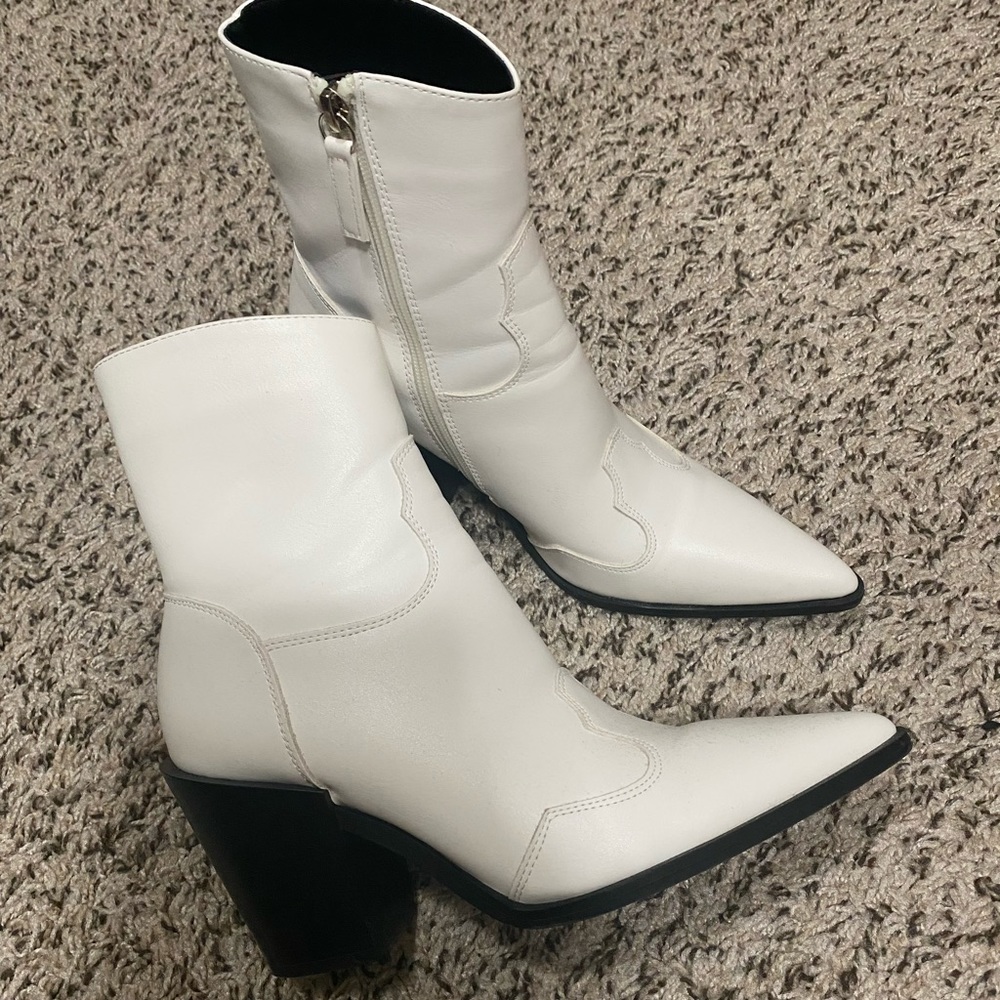 White cowboy boots